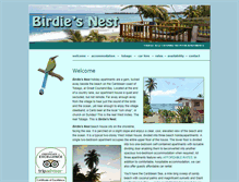 Tablet Screenshot of birdiesnesttobago.com